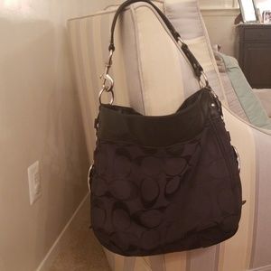 Coach black hobo bag
